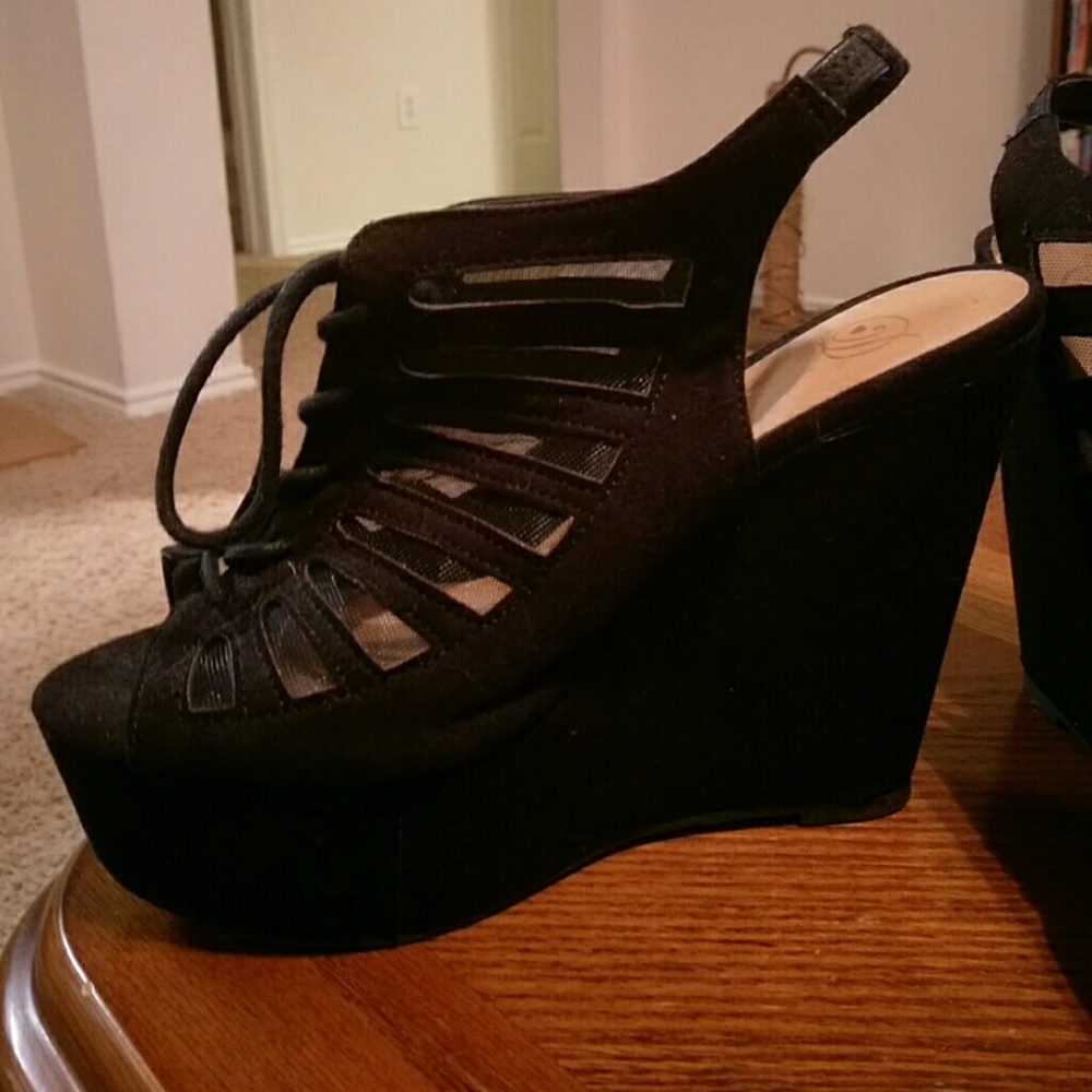 Sexy black platforms